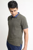 The Green Waffle Knit Polo